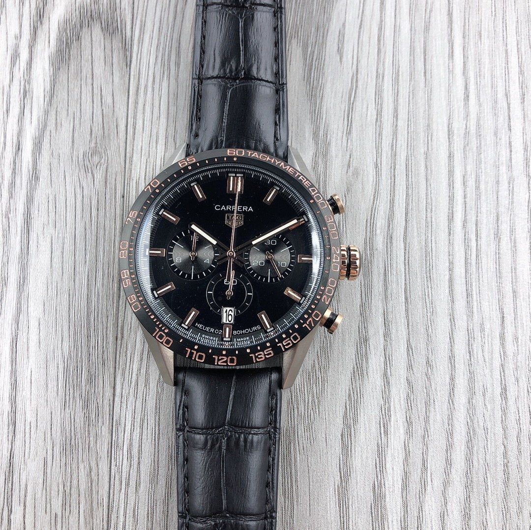 CARRERA CHRONOGRAPH QUARTZ LEARHER STRAP
