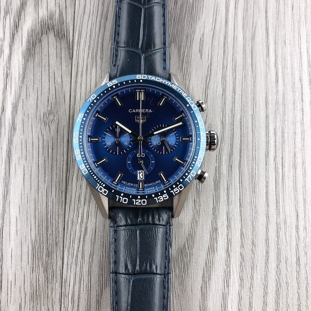 CARRERA CHRONOGRAPH QUARTZ LEARHER STRAP