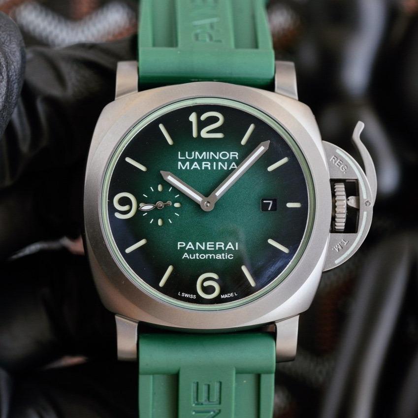 LUMINOR 1950 3 DAYS 44MM STEEL CASE DEEP GREEN DIAL