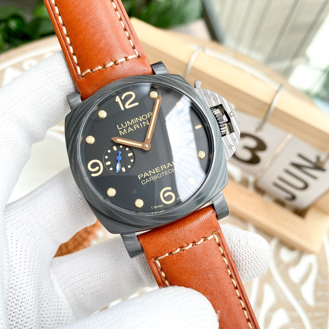 LUMINOR 1950 3 DAYS  CARBON TECH BLACK DIAL