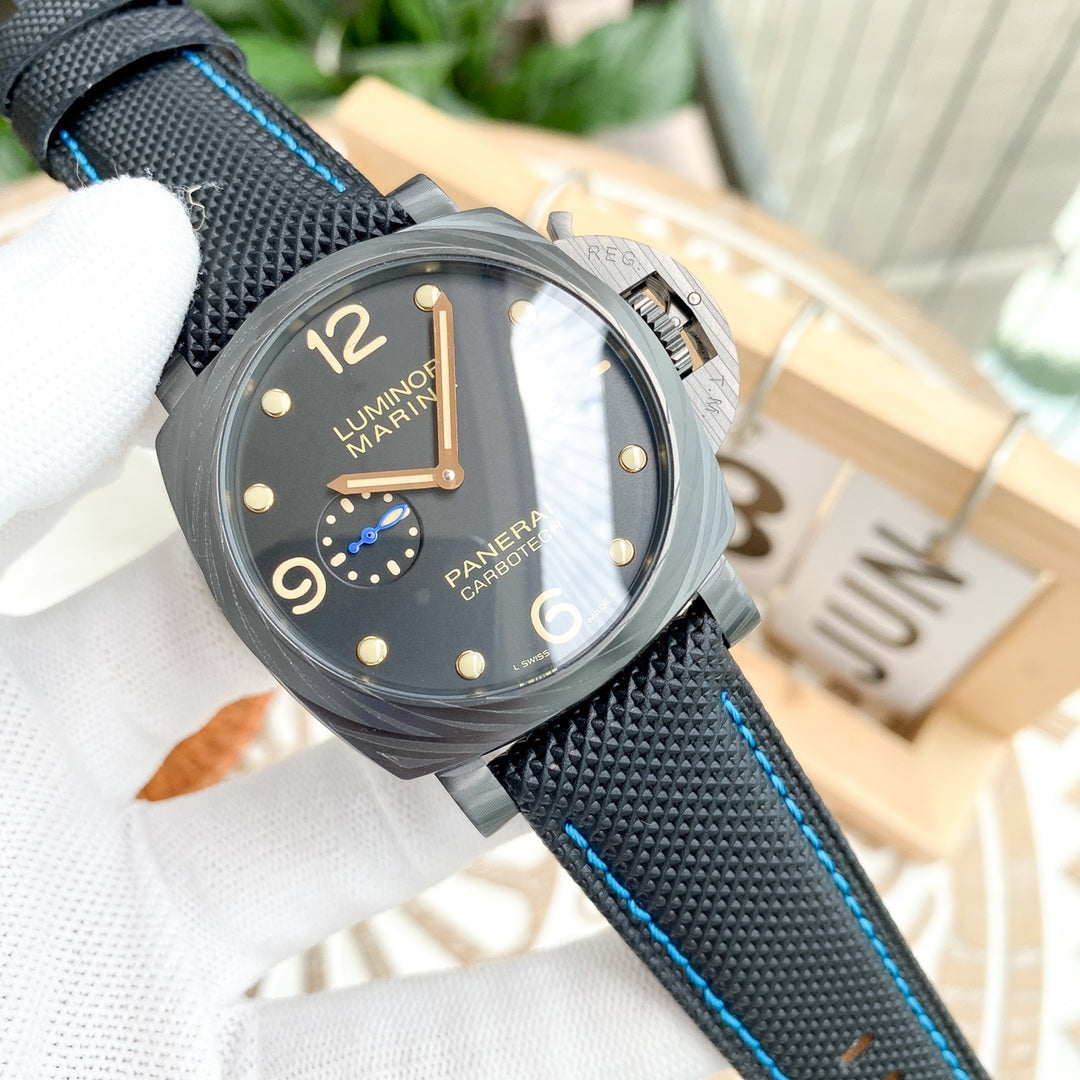 LUMINOR 1950 3 DAYS  CARBON TECH BLACK DIAL