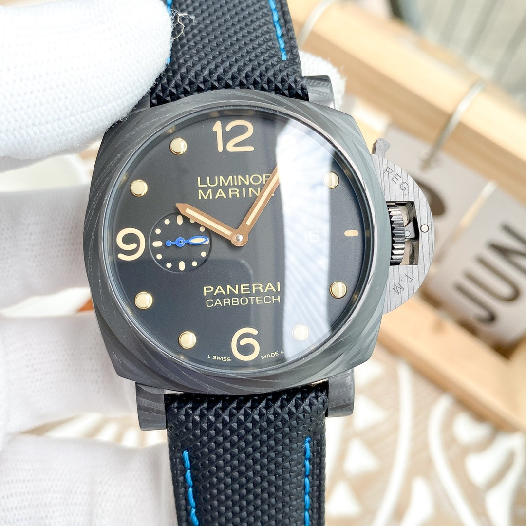 LUMINOR 1950 3 DAYS  CARBON TECH BLACK DIAL