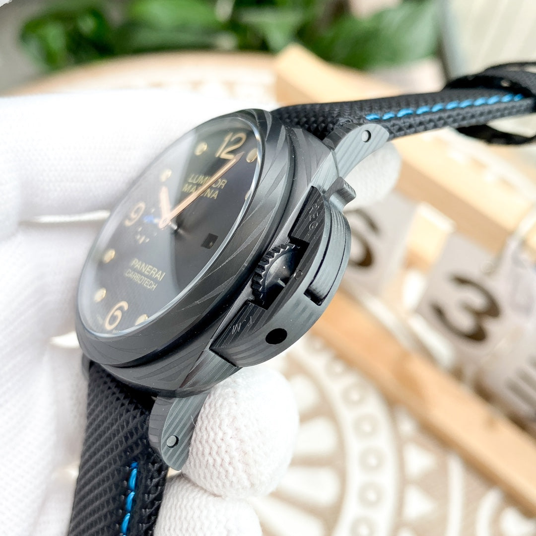 LUMINOR 1950 3 DAYS  CARBON TECH BLACK DIAL