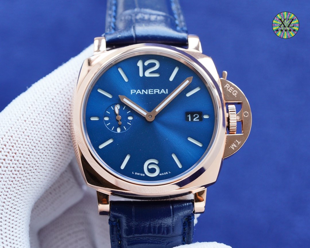 PANERAI 1950 3 DAYS 44MM ROSE GOLD BLUE DIAL