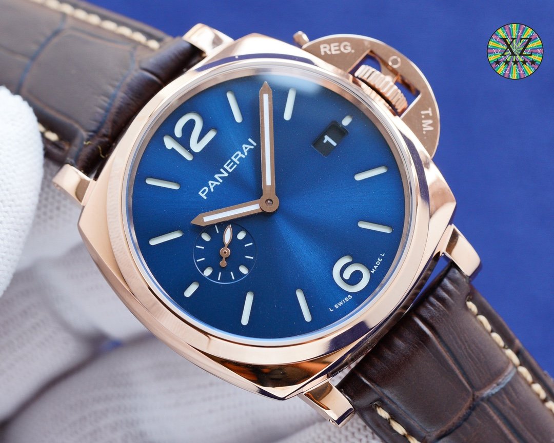 PANERAI 1950 3 DAYS 44MM ROSE GOLD BLUE DIAL