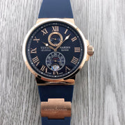 ULYSSE MARINE 42MM CHRONOMETER ROSE GOLD BLUE