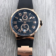 ULYSSE MARINE 42MM CHRONOMETER ROSE GOLD BLACK