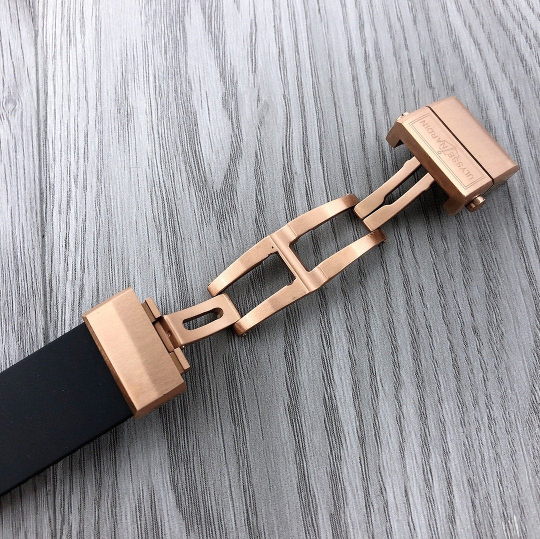 ULYSSE MARINE 42MM CHRONOMETER ROSE GOLD BLACK
