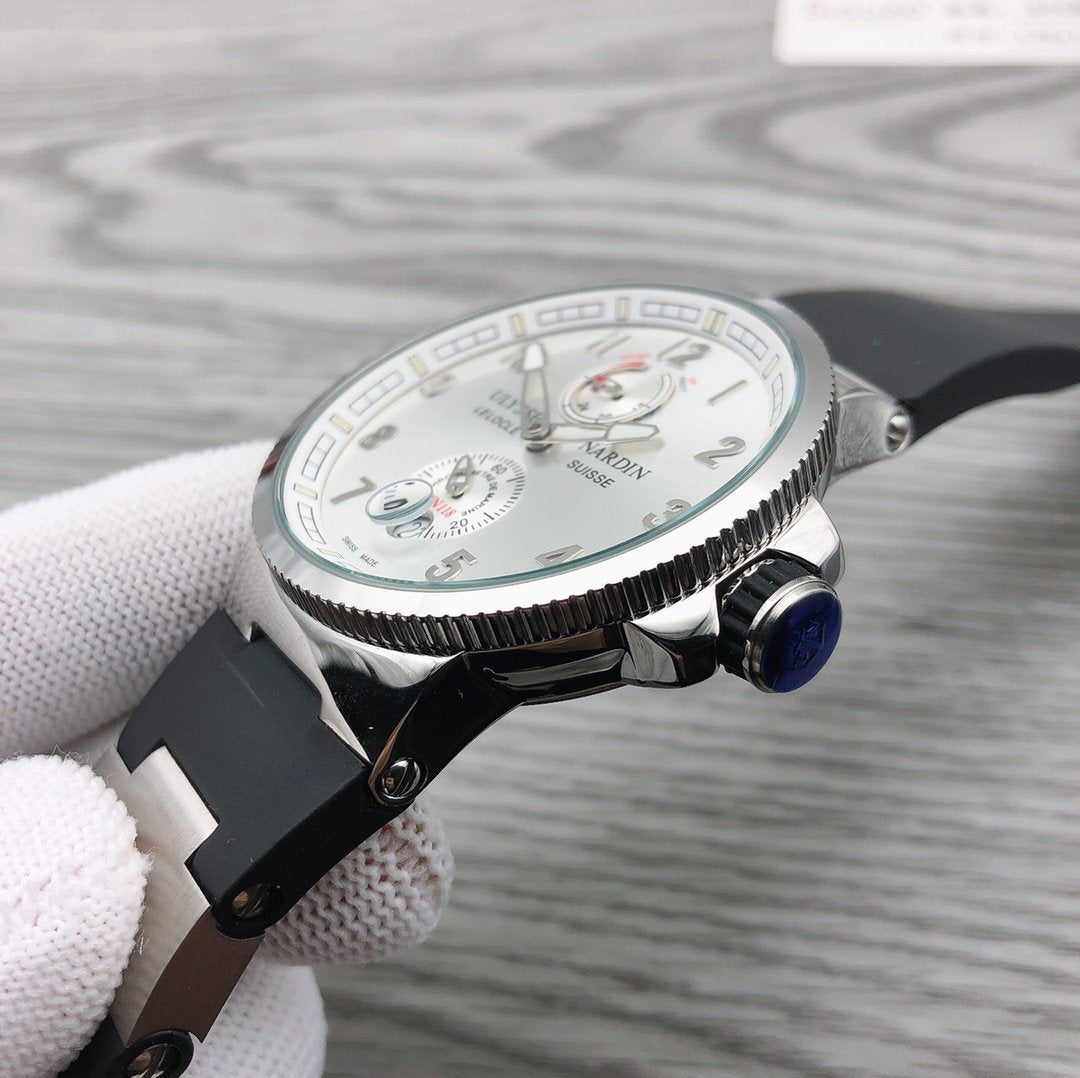 ULYSSE MARINE 42MM CHRONOMETER SILVER