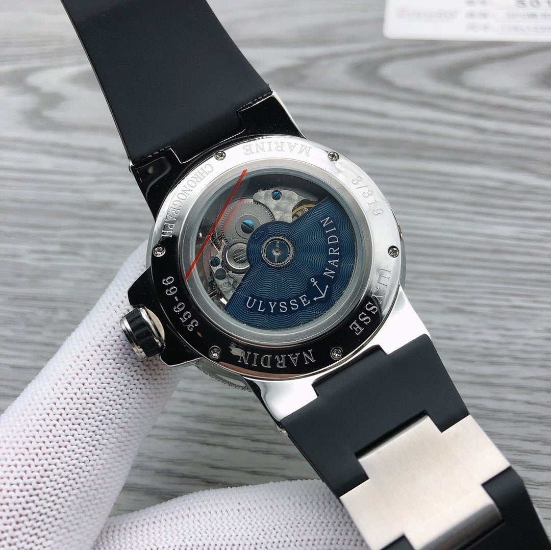 ULYSSE MARINE 42MM CHRONOMETER SILVER