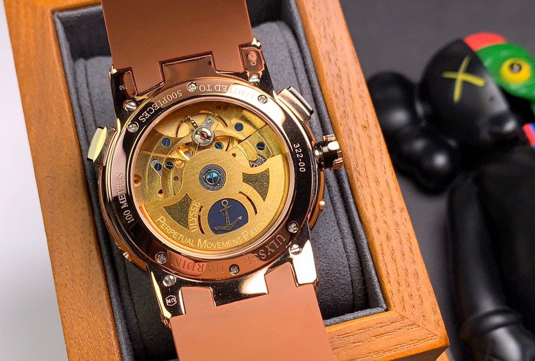 ULYSSE GMT PERPETUAL 43MM ROSE GOLD CASE
