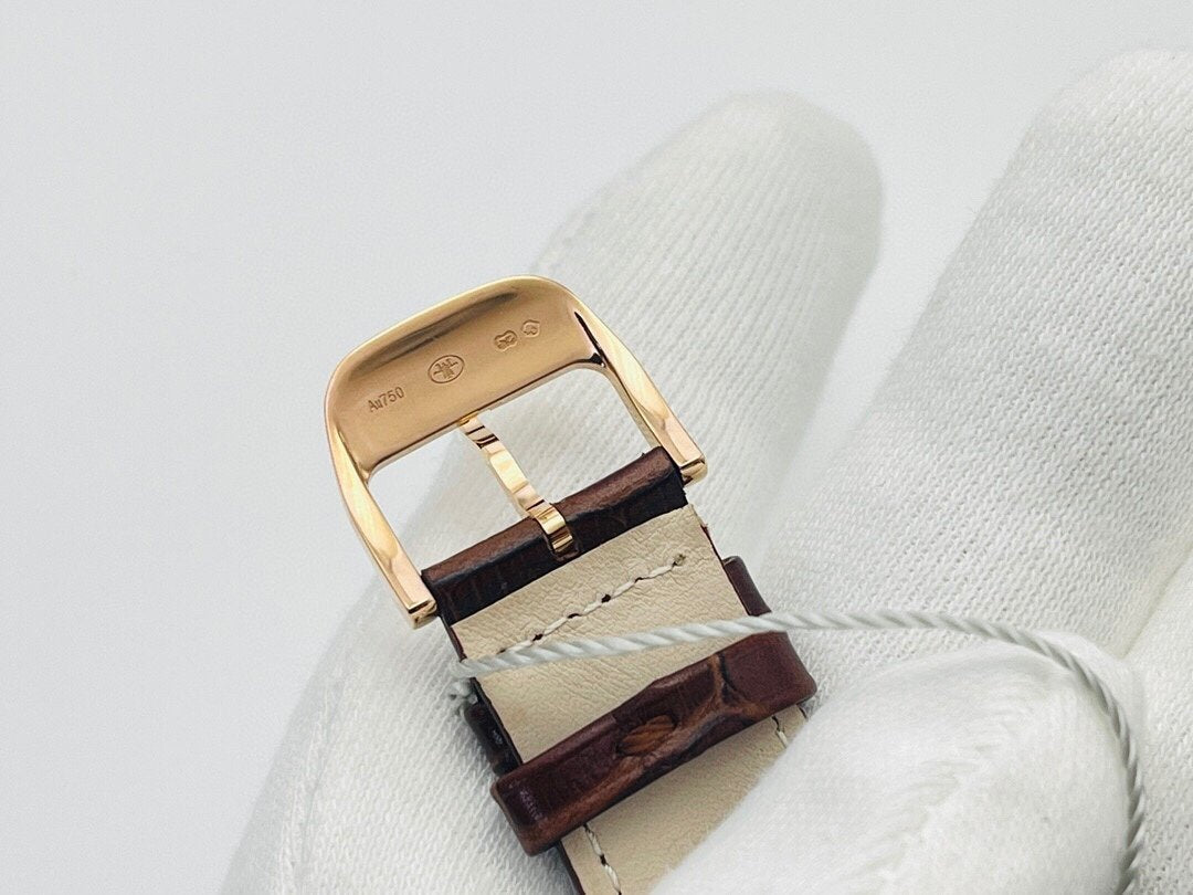 JAEGER MASTER ULTRA THIN RESERVE RED GOLD WHITE DIAL