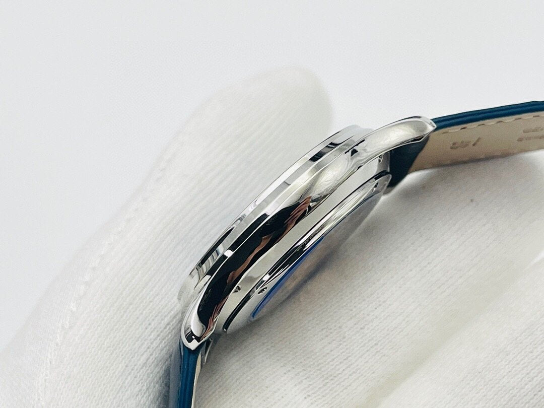JAEGER MASTER ULTRA THIN RESERVE STEEL BLUE DIAL