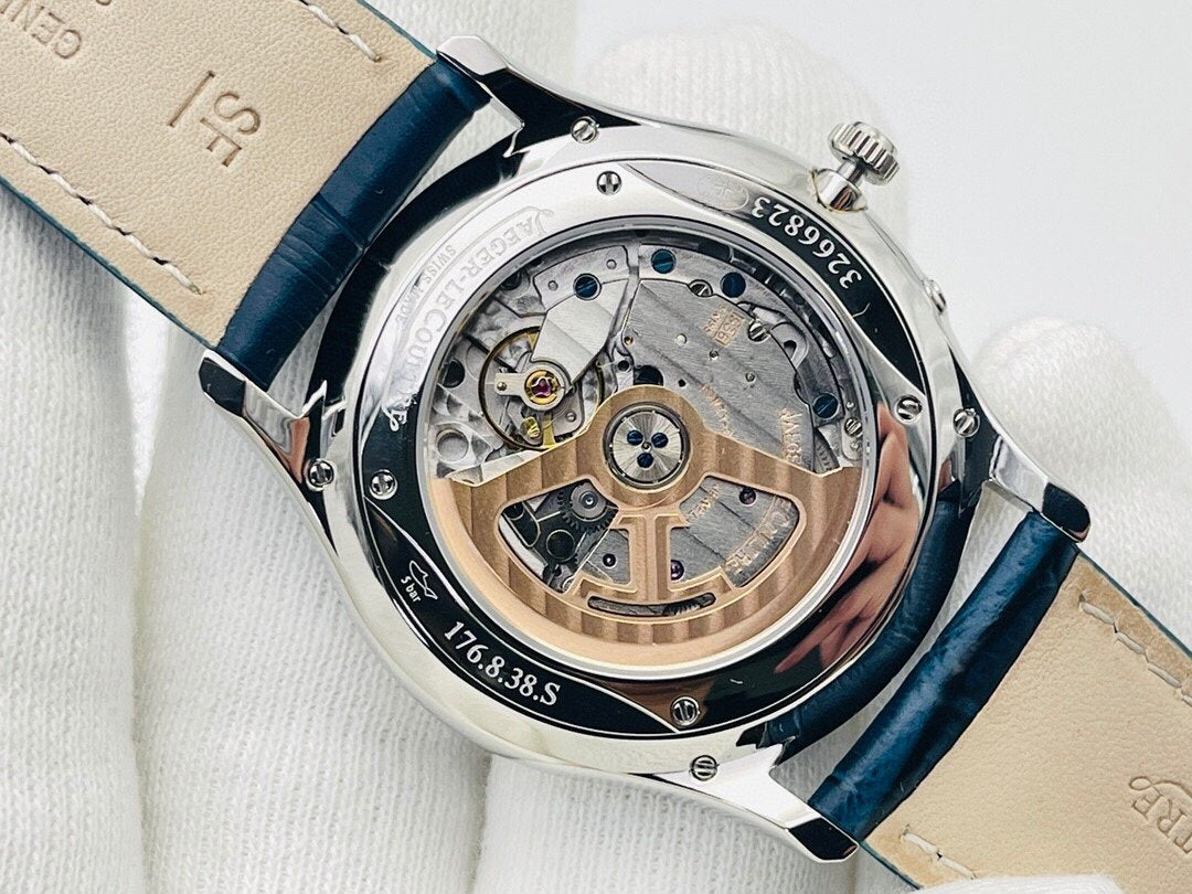 JAEGER MASTER ULTRA THIN RESERVE STEEL BLUE DIAL