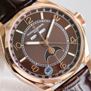 VACHERON TRIPLE-DATE 40MM ROSE GOLD BROWN DIAL