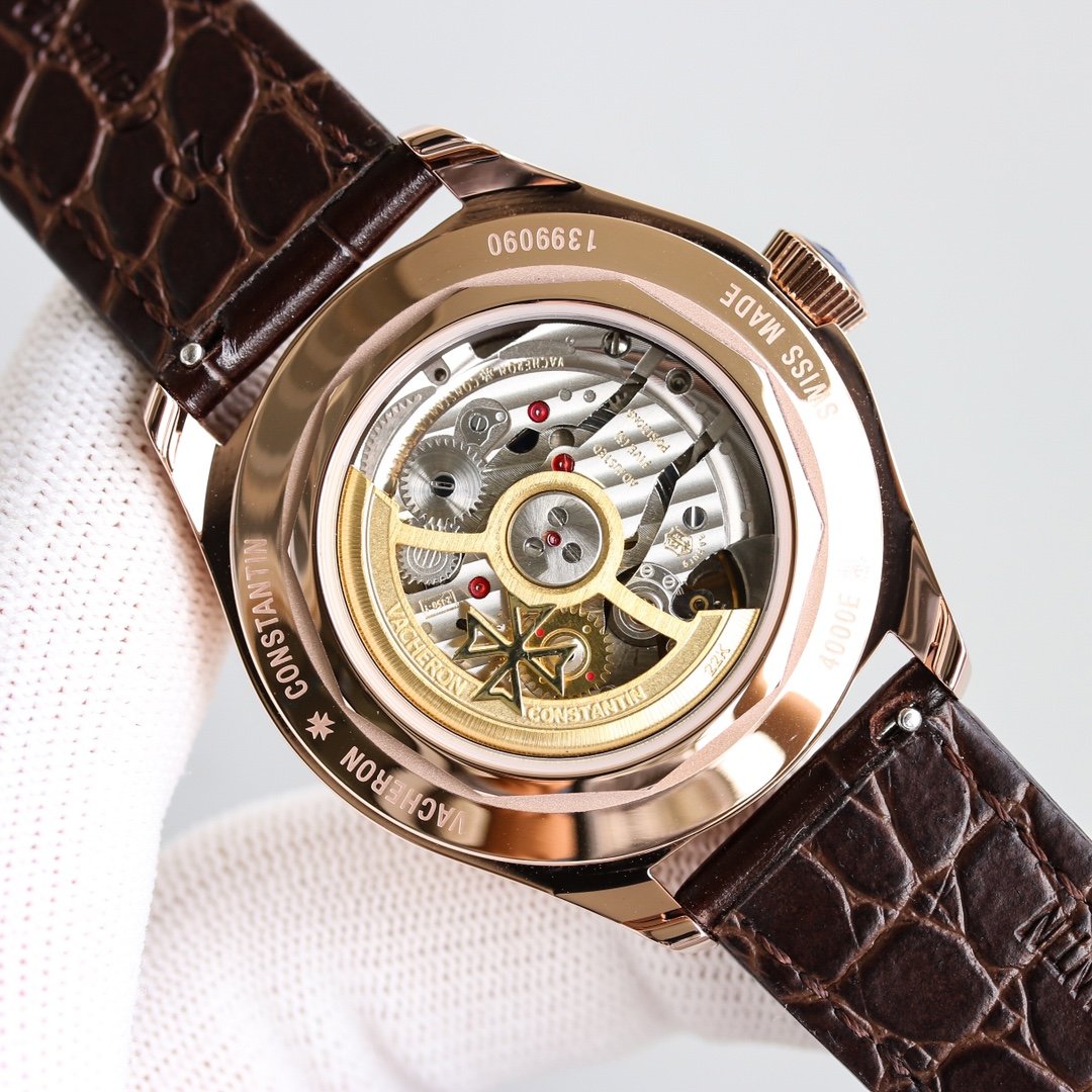 VACHERON TRIPLE-DATE 40MM ROSE GOLD BROWN DIAL