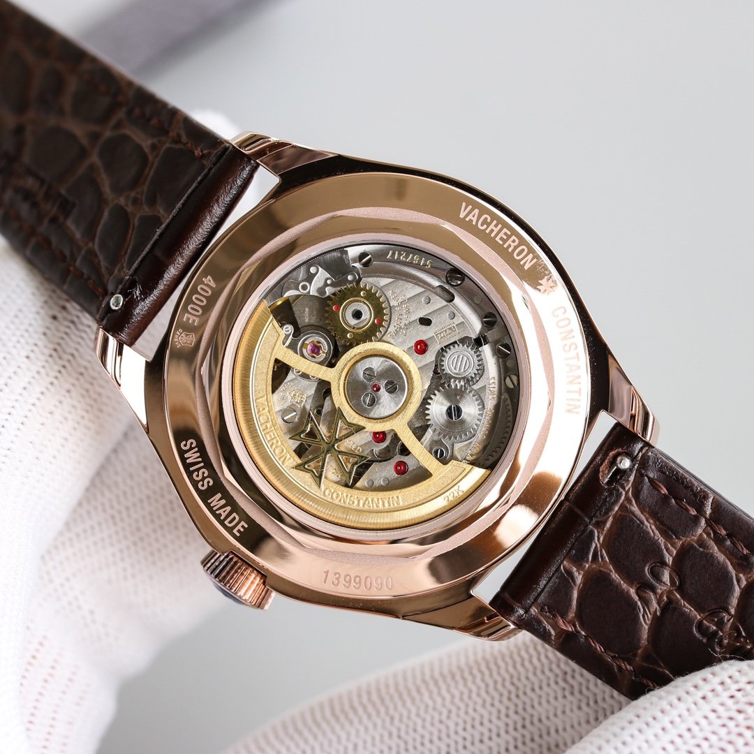 VACHERON TRIPLE-DATE 40MM ROSE GOLD GREY DIAL