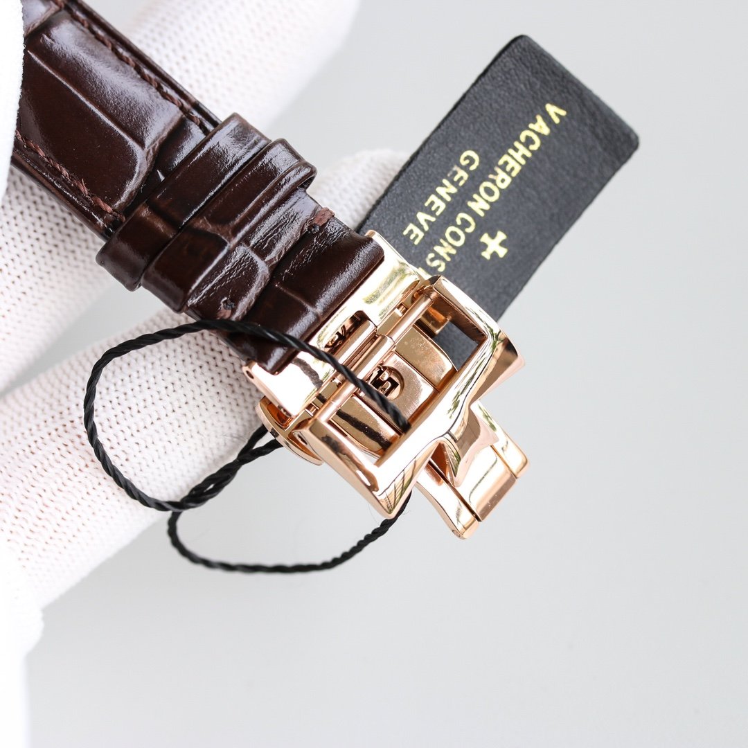 VACHERON TRIPLE-DATE 40MM ROSE GOLD GREY DIAL