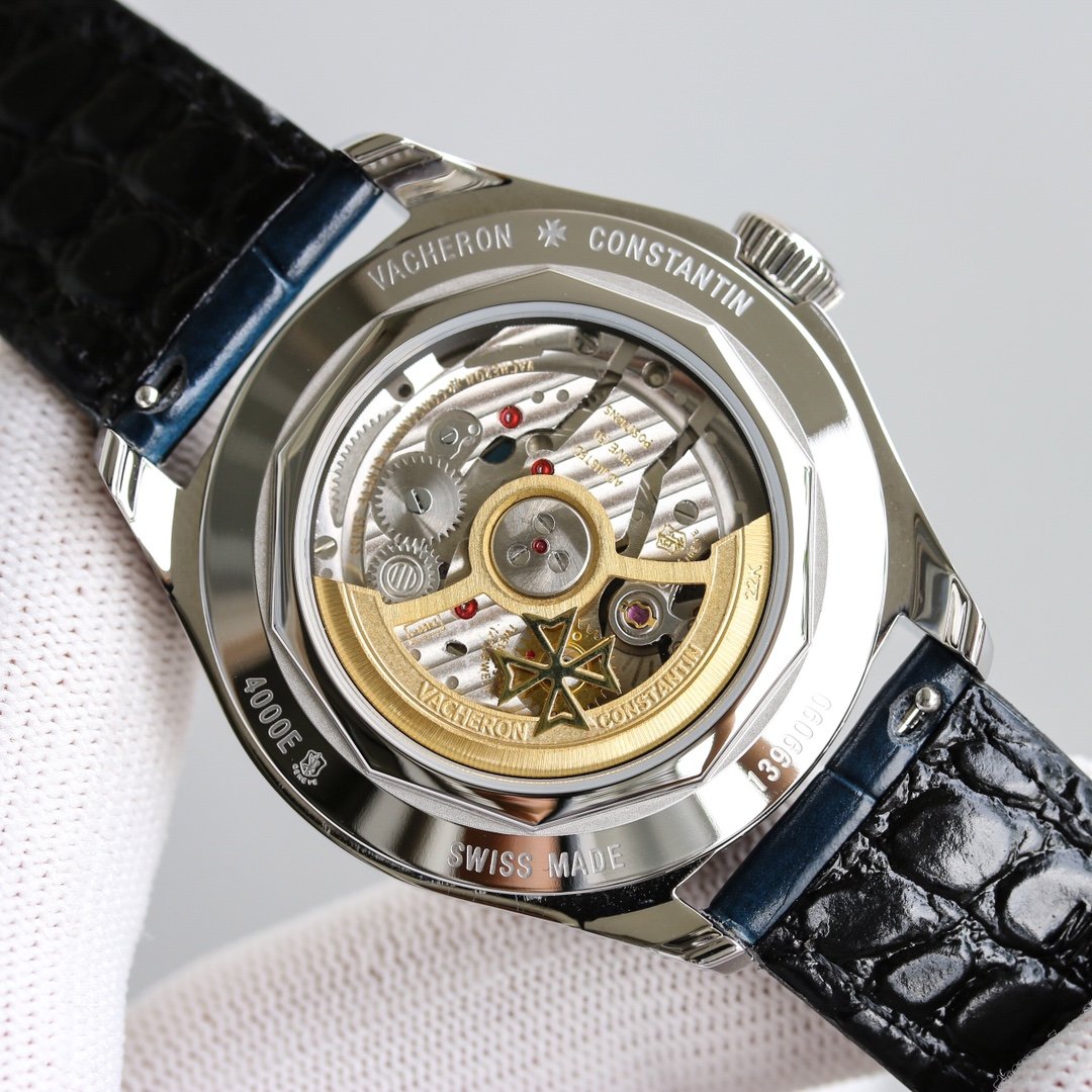 VACHERON TRIPLE-DATE 40MM STEEL BLUE DIAL
