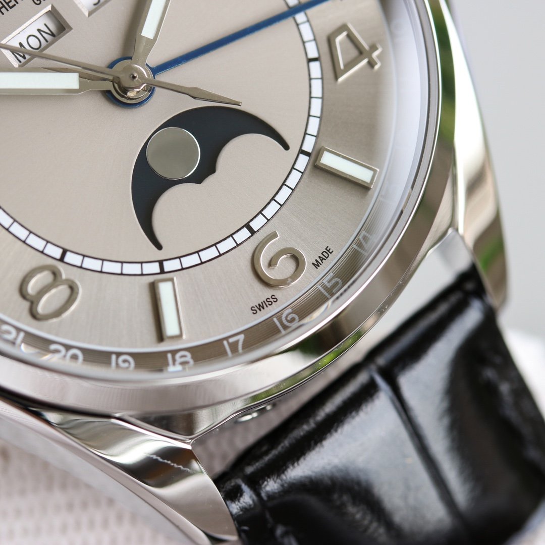 VACHERON TRIPLE-DATE 40MM STEEL GREY DIAL