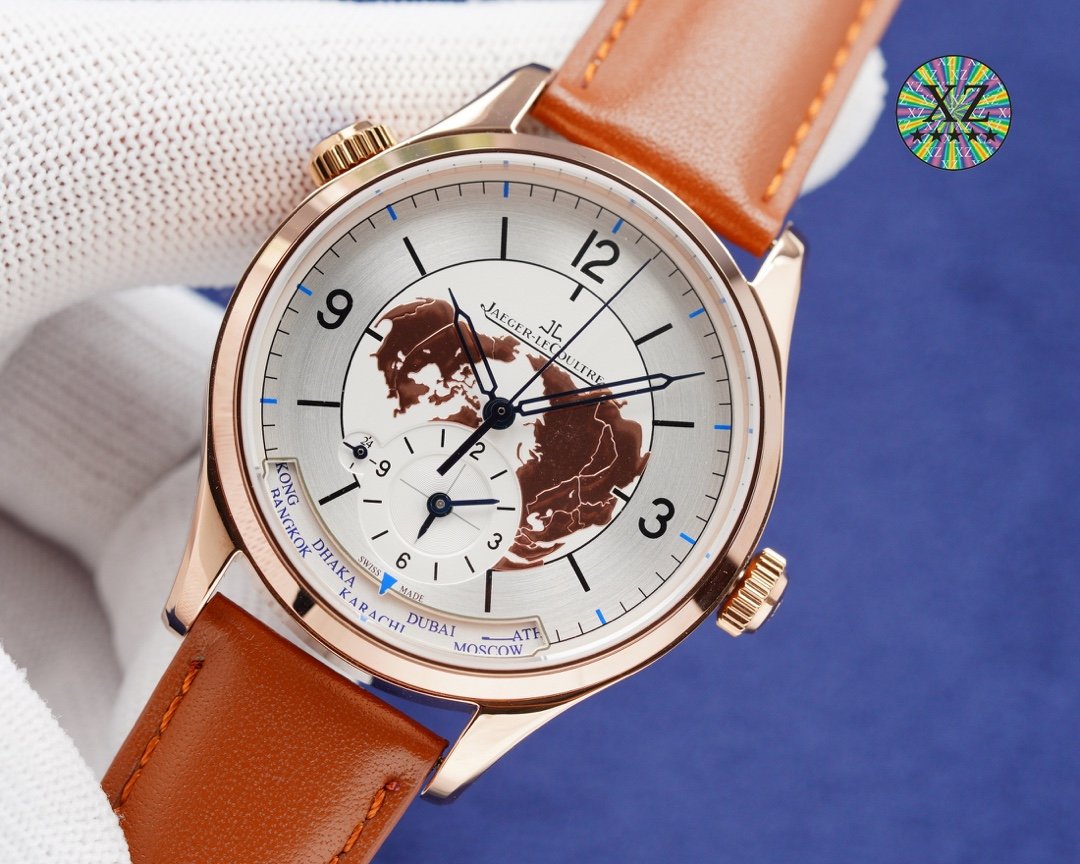 JAEGER MASTER GEOGRAPHIC 42 SILVER DIAL