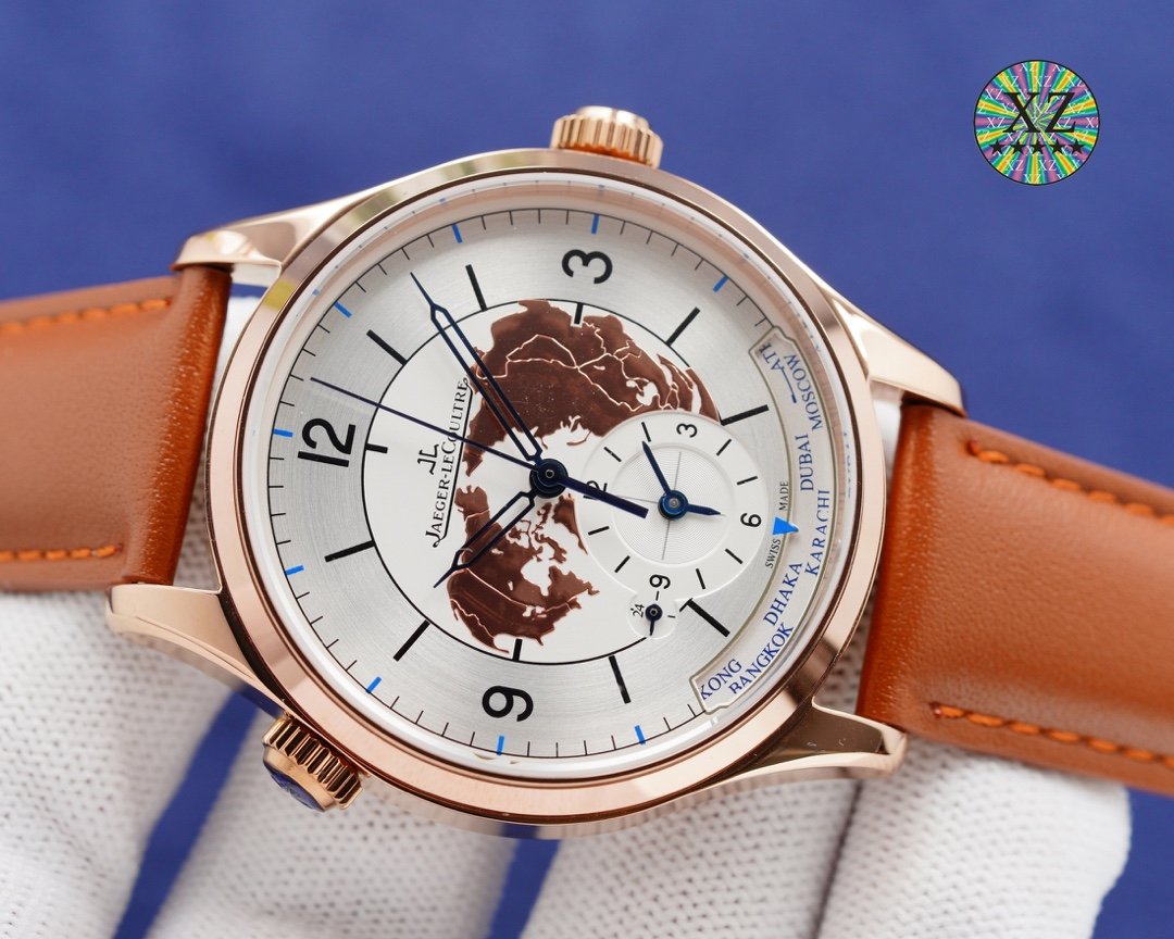 JAEGER MASTER GEOGRAPHIC 42 SILVER DIAL