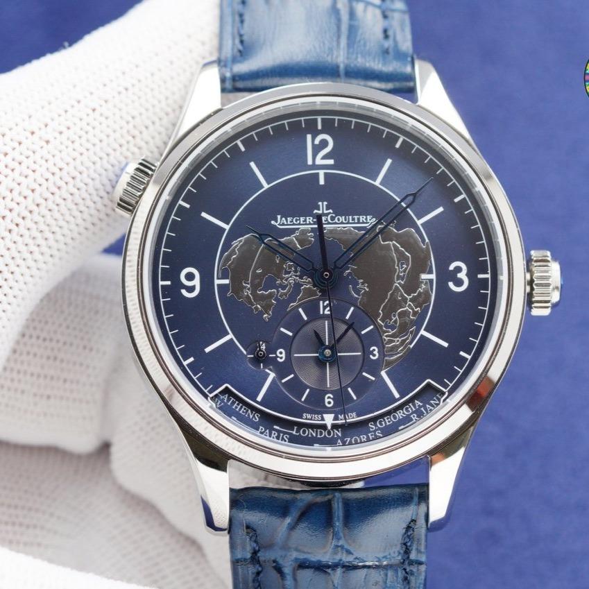 JAEGER MASTER GEOGRAPHIC 42 BLUE DIAL