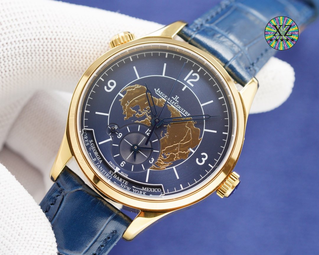 JAEGER MASTER GEOGRAPHIC 42 BLUE DIAL