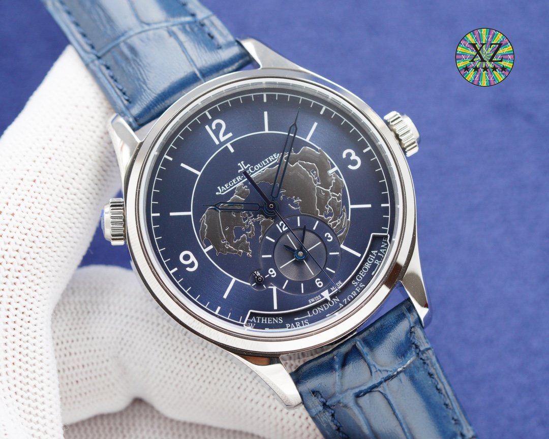 JAEGER MASTER GEOGRAPHIC 42 BLUE DIAL