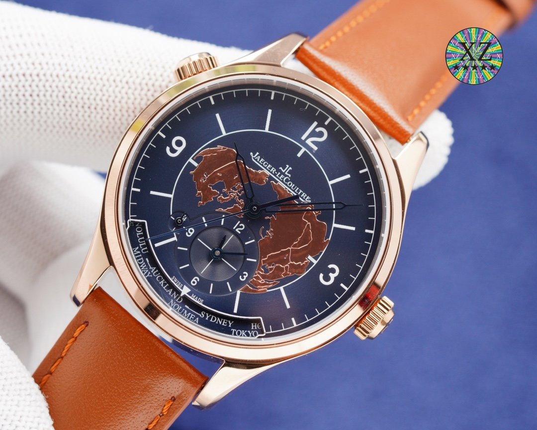 JAEGER MASTER GEOGRAPHIC 42 BLUE DIAL