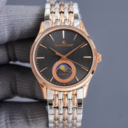 JAEGER LECOULTRE ULTRA THIN TWO-TONE GOLD STEEL MOONPHASE