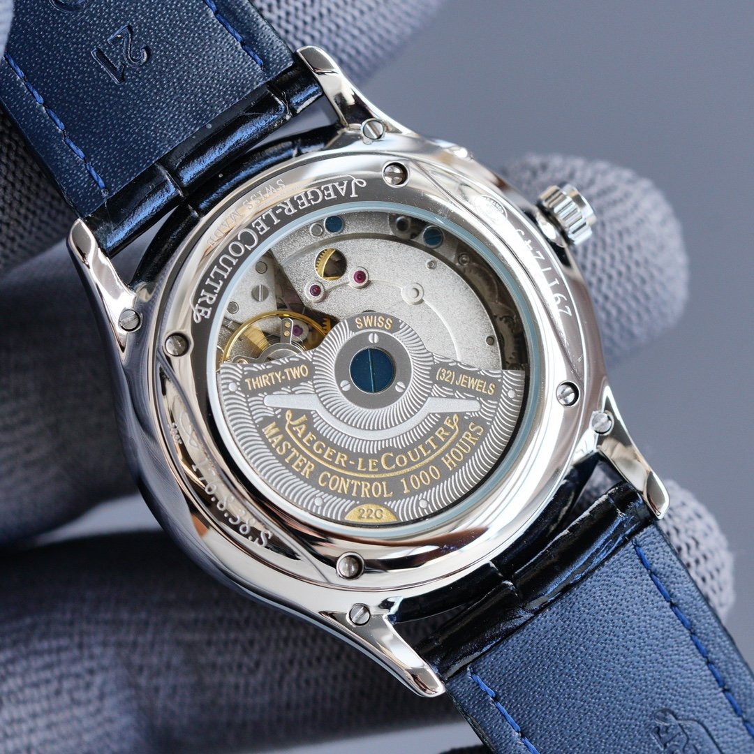 JAEGER LECOULTRE ULTRA THIN STEEL CASE MOONPHASE