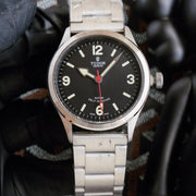 HERITAGE RANGER 41MM BLACK DIAL STEEL BRACELET