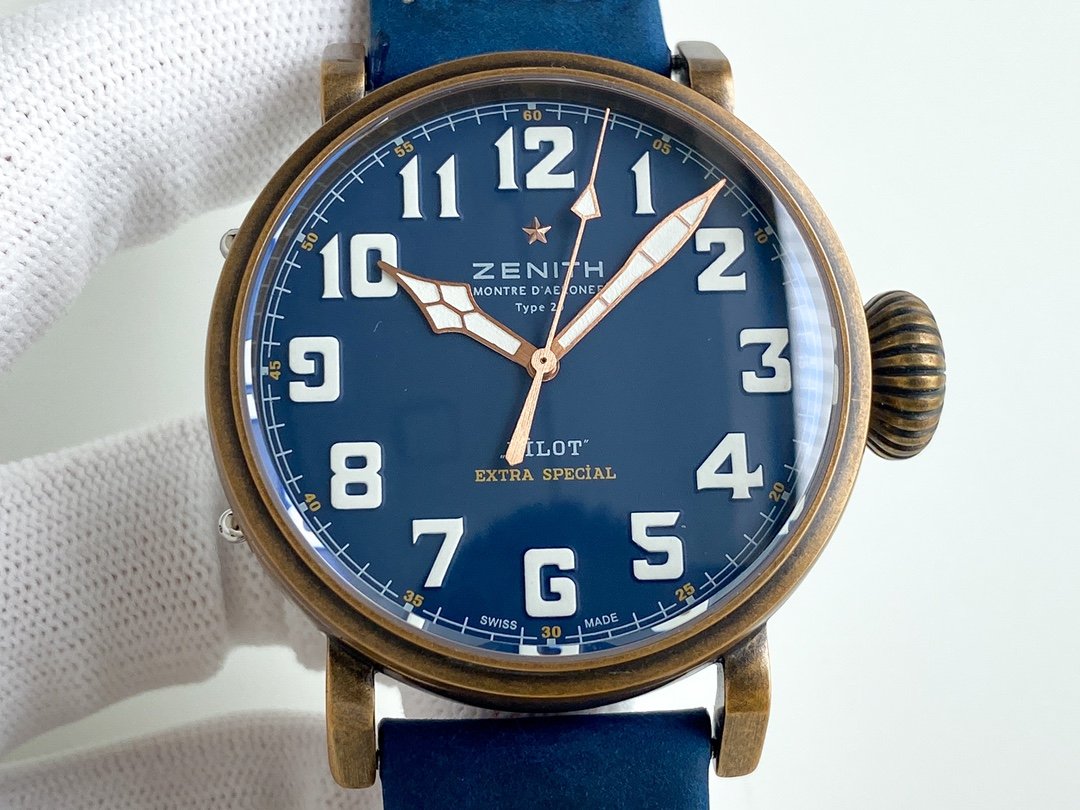 PILOT TYPE 20 45MM BRONZE CASE BLUE DIAL