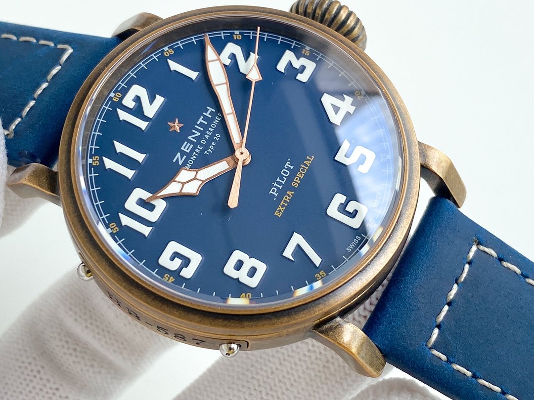 PILOT TYPE 20 45MM BRONZE CASE BLUE DIAL