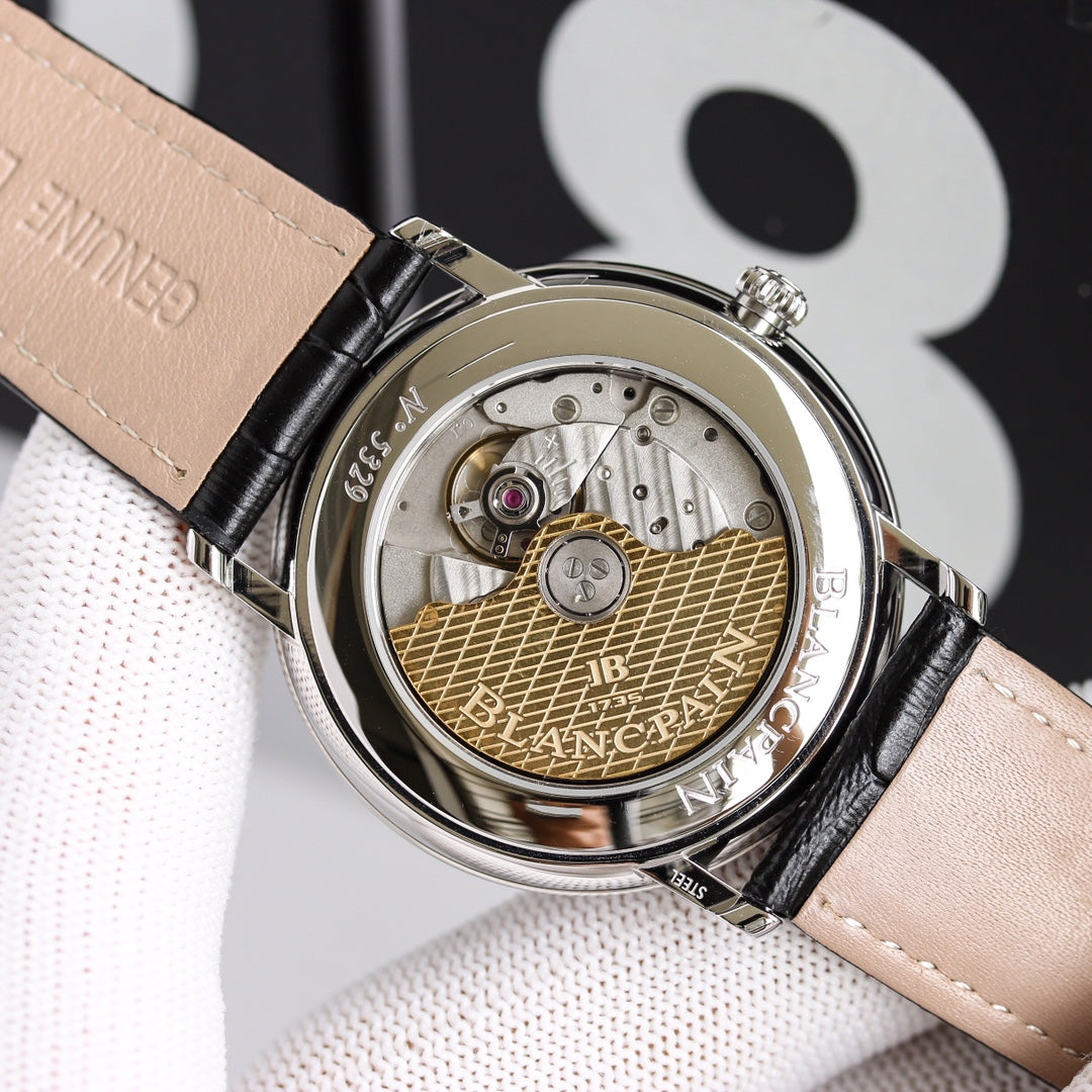 VILLARET GANESH 40MM STEEL CASE BLACK DIAL
