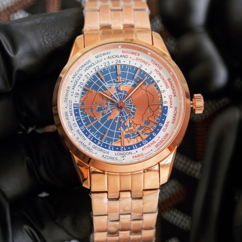 JAEGER GEOPHYSIC UNIVERSAL TIME STEEL BRACELET