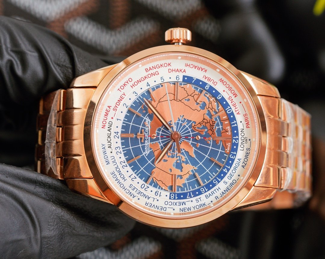 JAEGER GEOPHYSIC UNIVERSAL TIME STEEL BRACELET