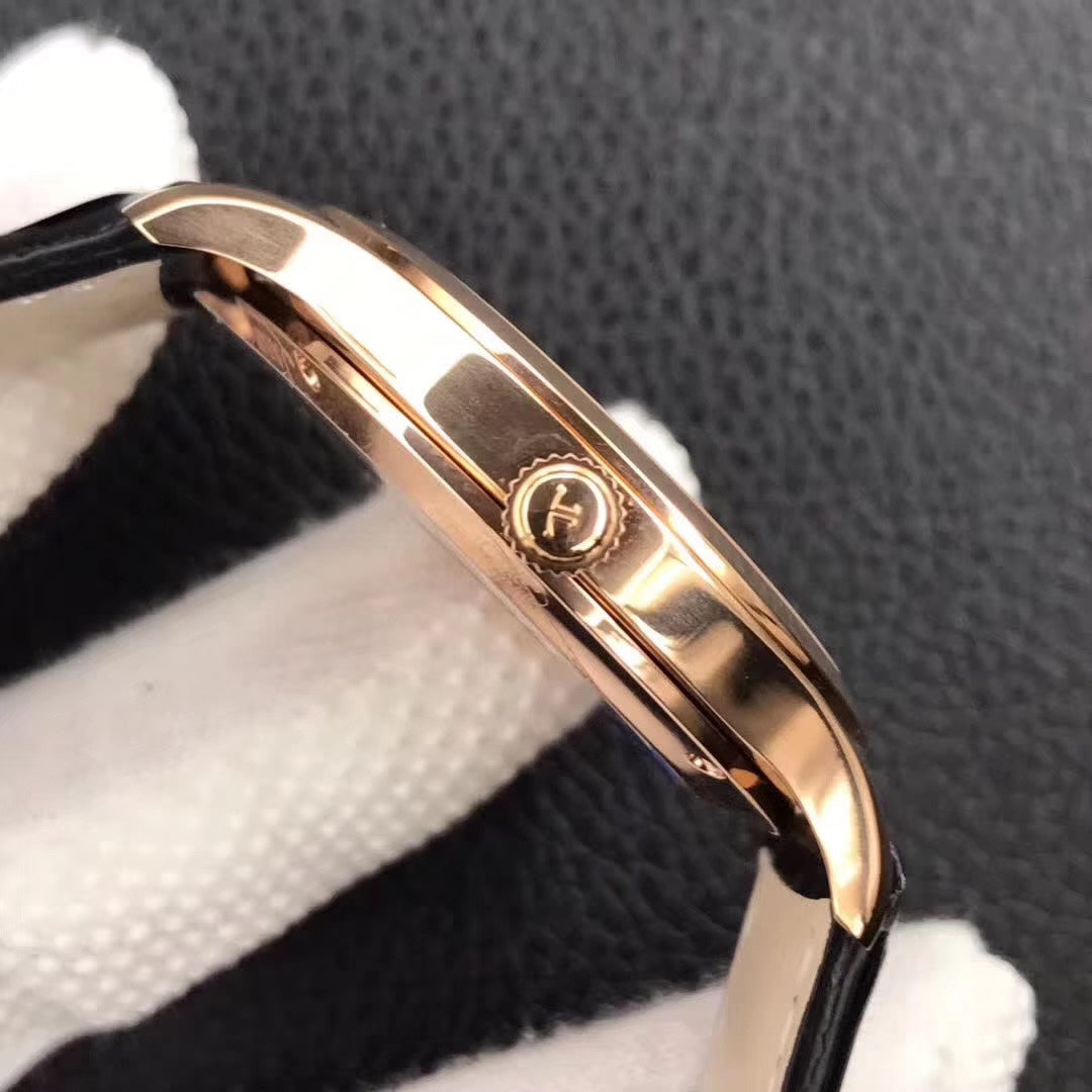 JAEGER MASTER CONTROL DATE 40MM ROSE GOLD BLACK DIAL