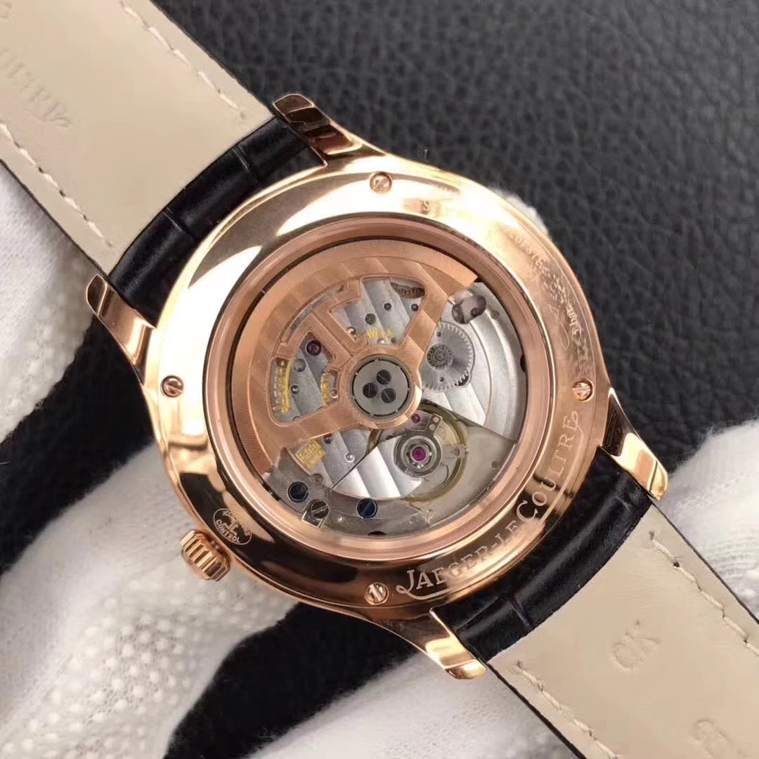 JAEGER MASTER CONTROL DATE 40MM ROSE GOLD BLACK DIAL
