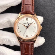 JAEGER MASTER CONTROL DATE 40MM ROSE GOLD WHITE DIAL