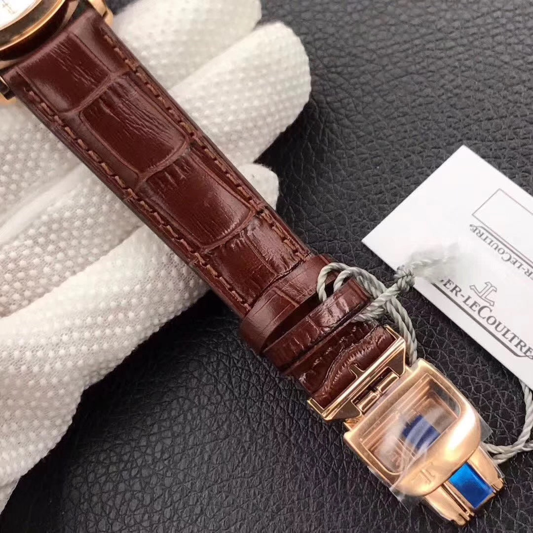 JAEGER MASTER CONTROL DATE 40MM ROSE GOLD WHITE DIAL