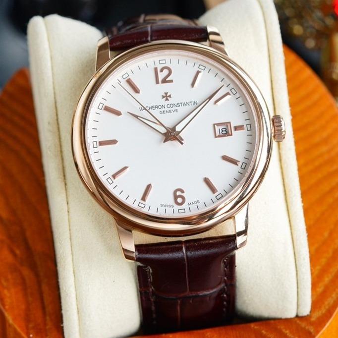 VACHERON PATRIMONY 40MM WHITE DIAL ARABIC NUMERALS