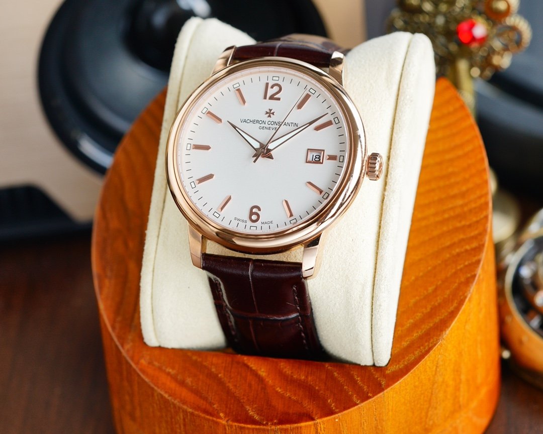 VACHERON PATRIMONY 40MM WHITE DIAL ARABIC NUMERALS