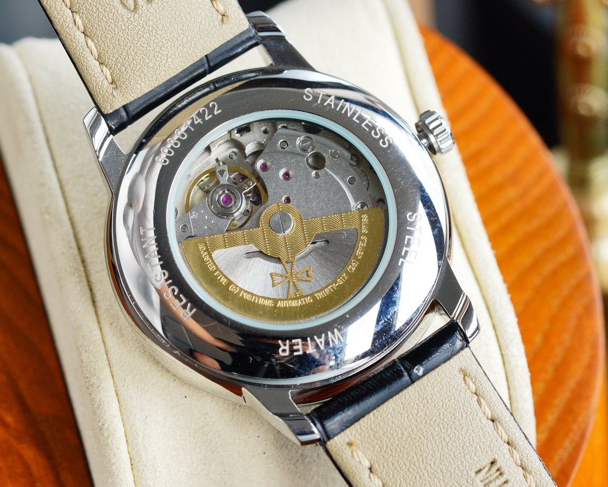 VACHERON PATRIMONY 40MM STEEL CASE ARABIC NUMERALS