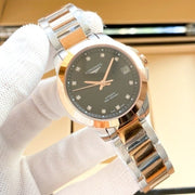 RECORD 32MM AUTOMATIC STAINLESS STEEL MOP DIAL