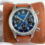 HERITAGE AVIGATION BIGEYE 41MM CHRONOGRAPH BLUE DIAL