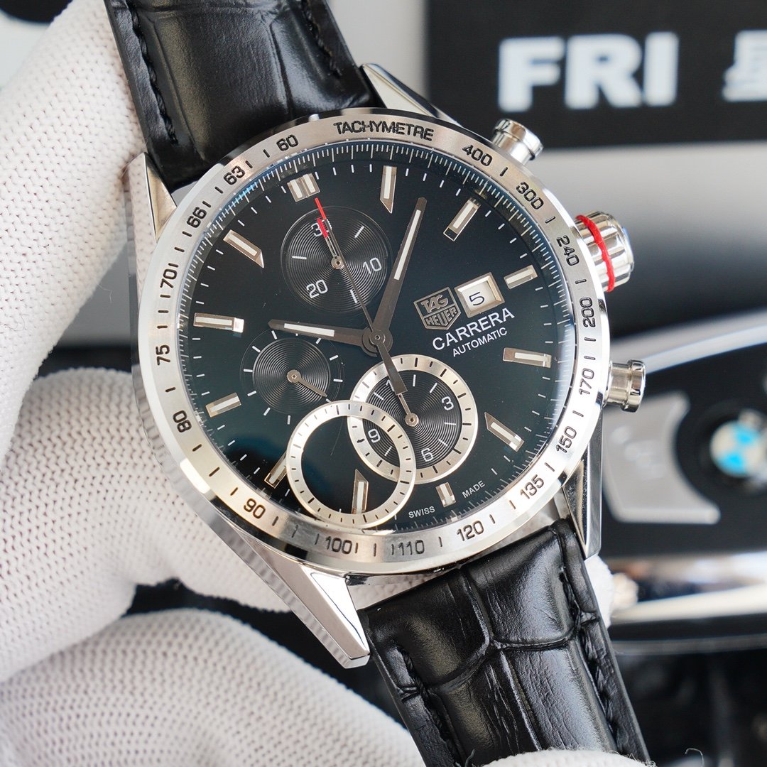 CARRERA CALIBRE 16 DAY-DATE CHRONOGRAPH 43MM LEATHER