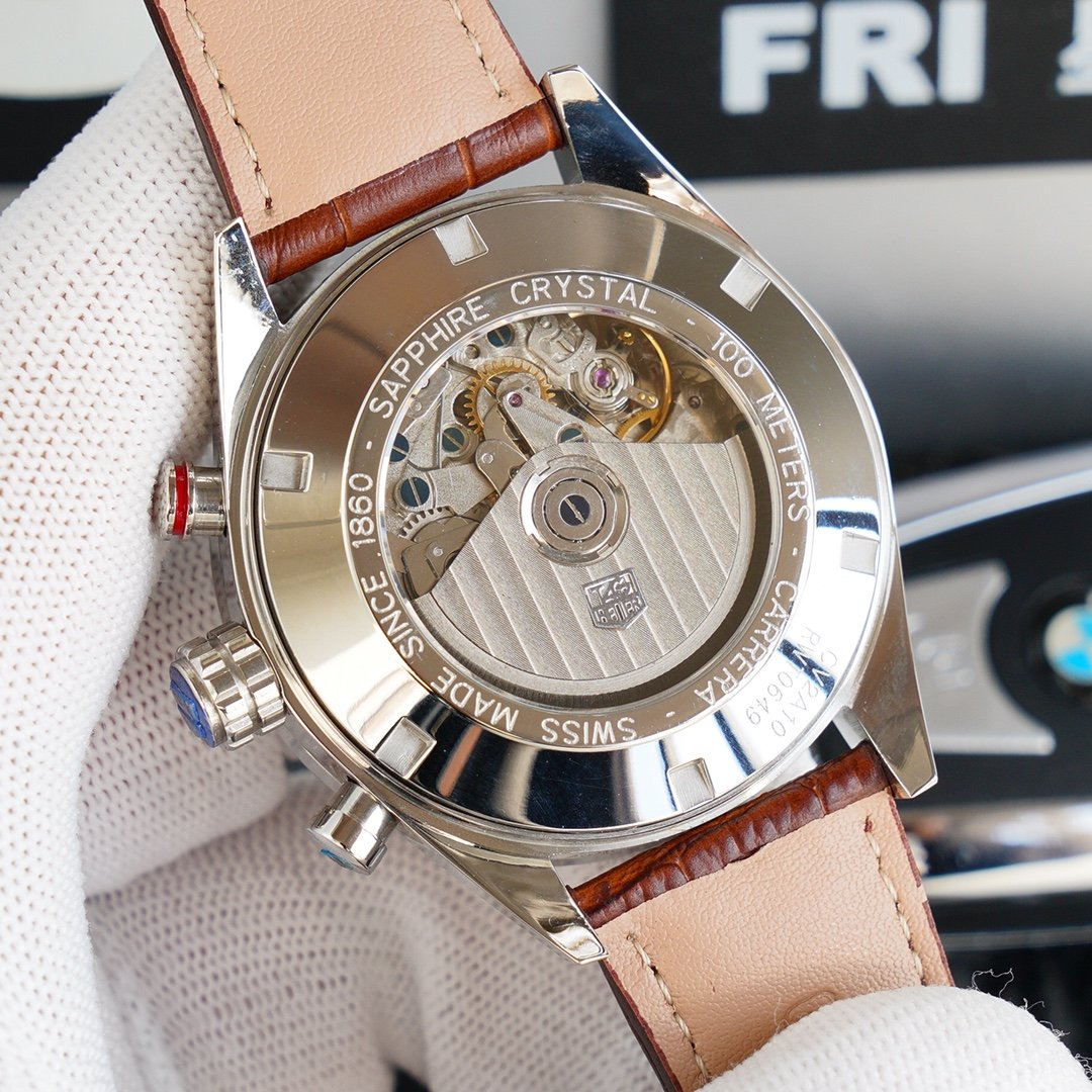 CARRERA CALIBRE 16 DAY-DATE CHRONOGRAPH 43MM LEATHER