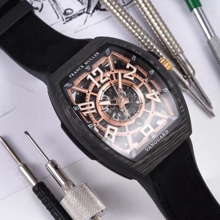 FRANCK VANGUARD RACING 44MM CARBON SKELETON DIAL
